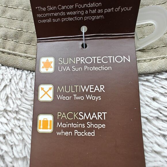 Free Authority Wide Brim Hat Size S/M Outdoors UV Protection Hiking Khaki NWT - Picture 4 of 4